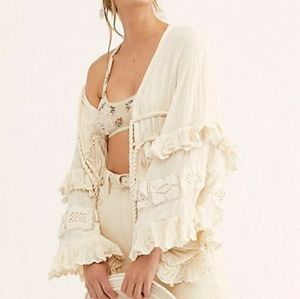 Salt Island free people Blouse NWOT